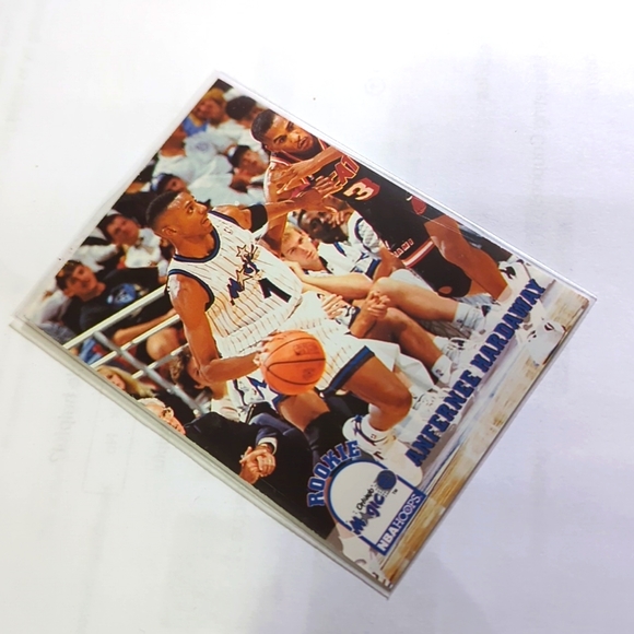1993-94 NBA Hoops Anfernee Penny Hardaway Rookie RC #380 Orlando Magic - Picture 2 of 4